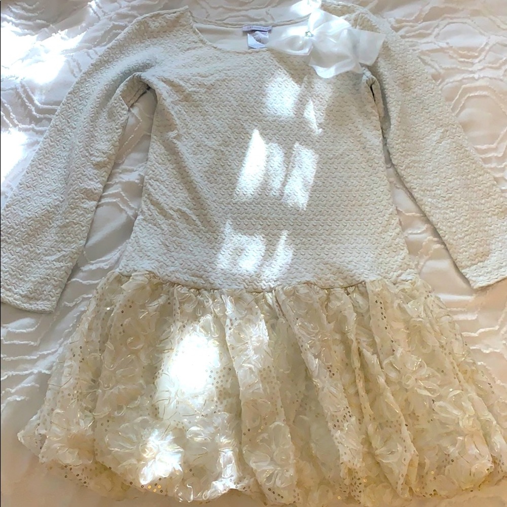 Gold and White Bonnie Jean Dress